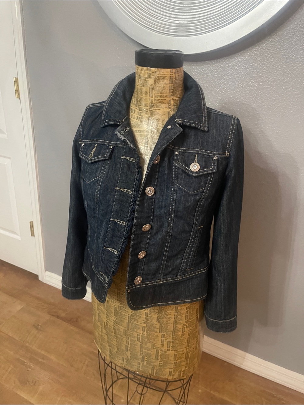 Christopher & banks petite jean jacket - size P/S